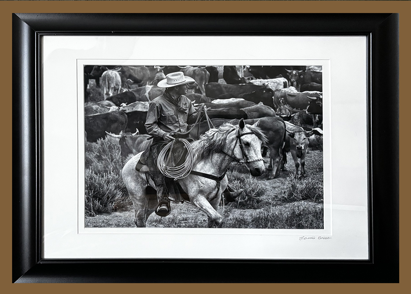 "White Horse " 16X20 Framed, $195